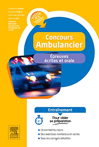 Beispielbild fr Concours ambulancier - preuves crites et orale - Entranement zum Verkauf von Ammareal
