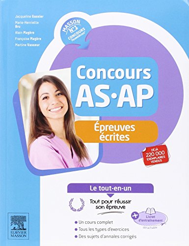 Beispielbild fr Concours AS/AP - Epreuves crites - Le tout-en-un: Avec livret d'entranement zum Verkauf von Ammareal