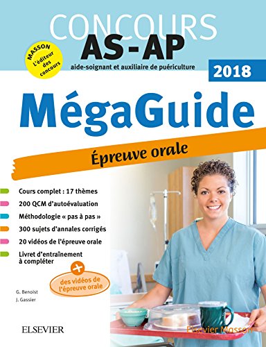 Stock image for Mga Guide Oral AS/AP 2018 Concours Aide-soignant et Auxiliaire de puriculture: Avec 20 vidos de situations d'examen et livret d'entranem for sale by Ammareal