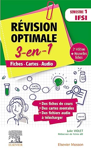 Stock image for Rvision optimale 3 en 1 _ Semestre 1 IFSI: Fiches-Cartes-Audio for sale by medimops
