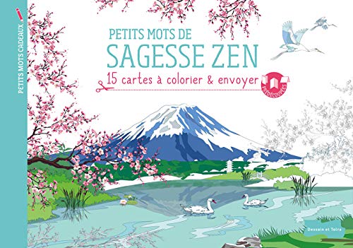 9782295006080: Petits mots de sagesse zen: 18 cartes  colorier & envoyer