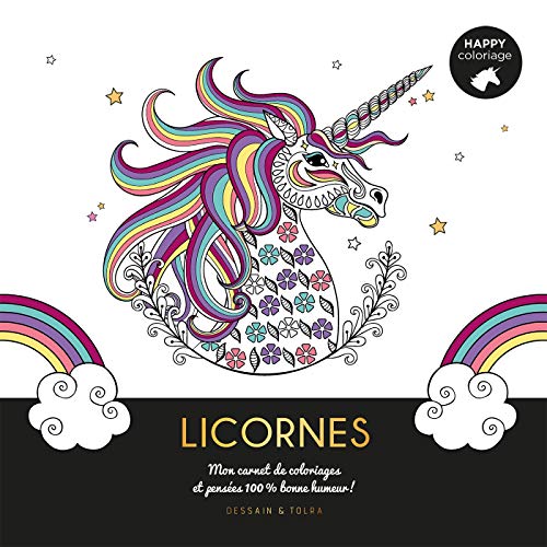 9782295013088: Licornes: Mon carnet de coloriages & messages 100 % bonne humeur !