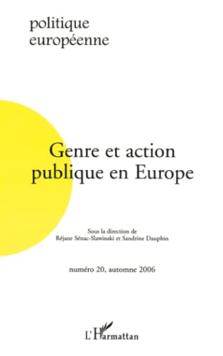 Beispielbild fr Genre et action publique en Europe (French Edition) zum Verkauf von Gallix