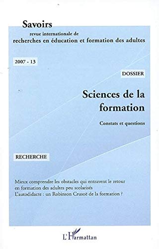 Stock image for Sciences de la formation: Constats et questions (13) for sale by Gallix