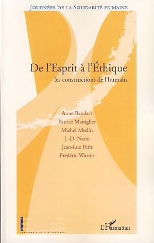 Stock image for De l'Esprit  l'Ethique for sale by Gallix