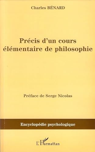 Imagen de archivo de Prcis d'un cours lmentaire de philosophie a la venta por Chapitre.com : livres et presse ancienne