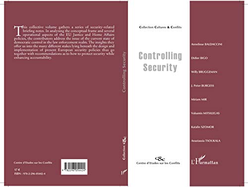 Beispielbild fr Controlling security zum Verkauf von Chapitre.com : livres et presse ancienne