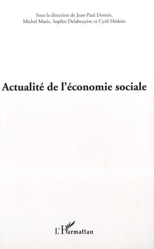 Stock image for ACTUALITE DE L'ECONOMIE SOCIALE: XXVIIIe Journes de l'Association d'Economie Sociale, Universit de Reims Champagne-Ardenne, les 4 et 5 septembre 2008 (Tome 2) (French Edition) for sale by Gallix