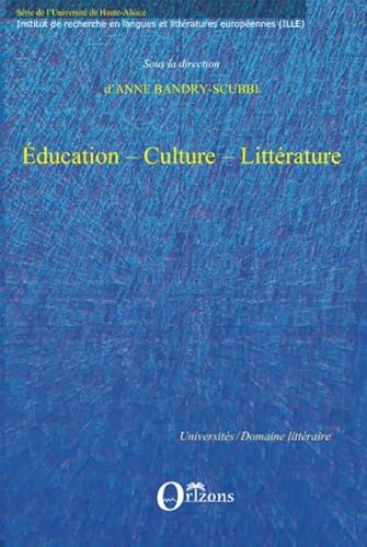 Stock image for EDUCATION - CULTURE - LITTERATURE for sale by Gallix