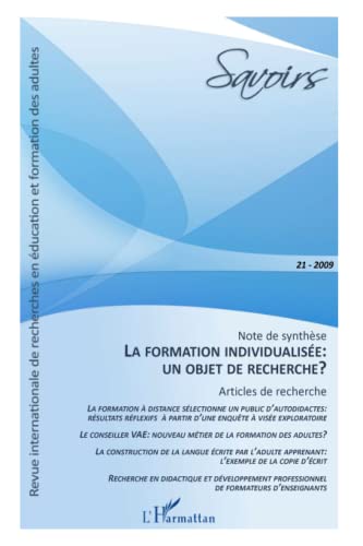 Beispielbild fr La formation individualise: un objet de recherche ? [Broch] Solar, Claudie; Pinte, Gilles; Mayen, Patrick; Kaiser, Arnim; Jean, Michel; Brau-Anthony, Stphane; Balas, Bernard; Frtign, Cdric; Aballea, Franois et Albero, Brigitte zum Verkauf von BIBLIO-NET