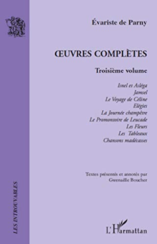 Beispielbild fr Oeuvres Compltes: Troisime volume (French Edition) zum Verkauf von Gallix