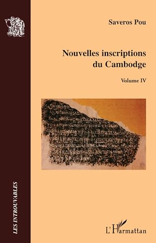 Imagen de archivo de Nouvelles inscriptions du Cambodge (French Edition) a la venta por Gallix