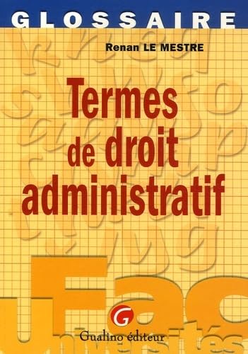 Stock image for Termes de droit administratif for sale by Revaluation Books