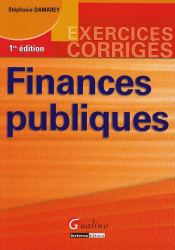 Stock image for Finances publiques for sale by Ammareal