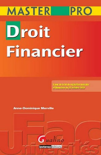 Beispielbild fr Droit Financier zum Verkauf von Ammareal
