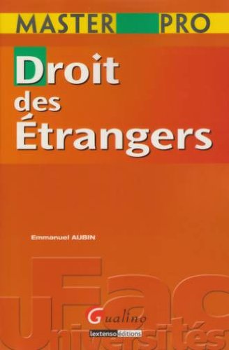 Imagen de archivo de Droit de trangers a la venta por Ammareal