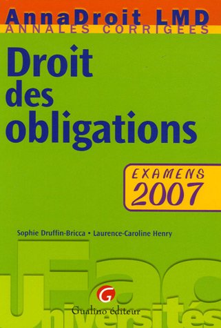 Stock image for Droit des obligations : Examens for sale by Ammareal