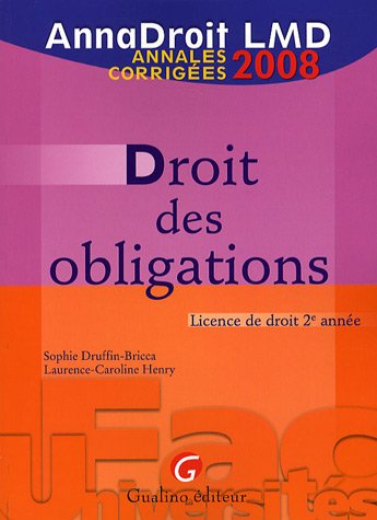 Stock image for Droit des obligations for sale by Ammareal