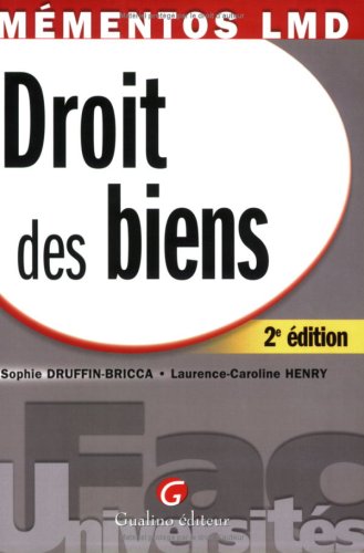 Stock image for Droit des biens for sale by medimops