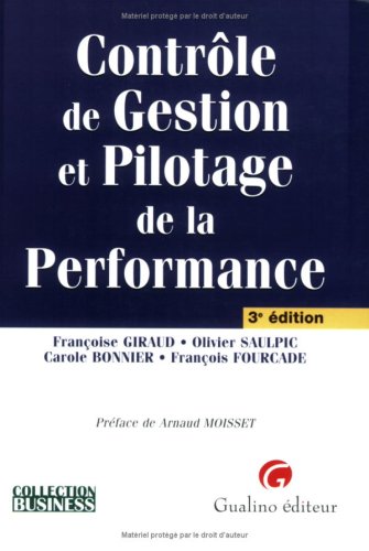 Beispielbild fr Contrle de Gestion et Pilotage de la Performance zum Verkauf von Ammareal