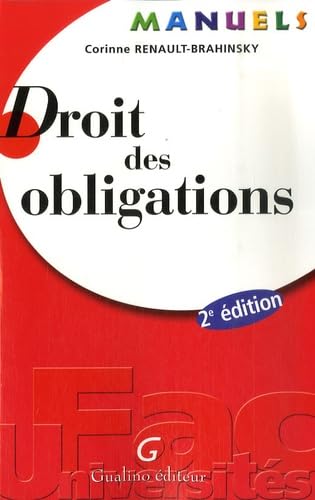 9782297003919: MANUEL - DROIT DES OBLIGATIONS - 2ME DITION