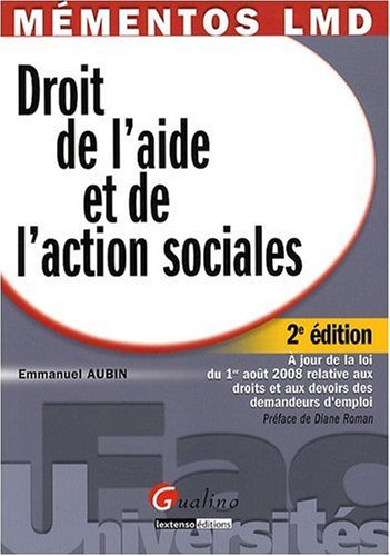 Beispielbild fr Droit de l'aide et de l'action sociales zum Verkauf von Ammareal