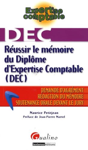 Beispielbild fr Russir le mmoire du Diplme d'Expertise Comptable (DEC) zum Verkauf von Ammareal
