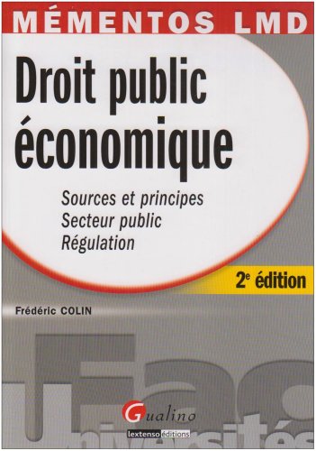 Stock image for Droit public conomique for sale by Ammareal