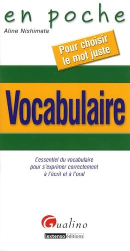 Stock image for Vocabulaire en poche for sale by Ammareal