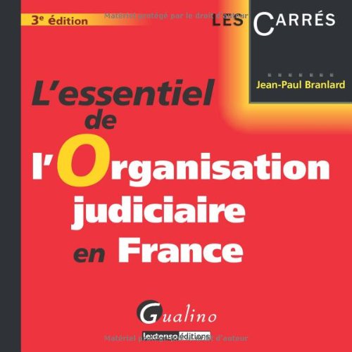 Beispielbild fr L'essentiel de l'Organisation judiciaire en France zum Verkauf von Ammareal