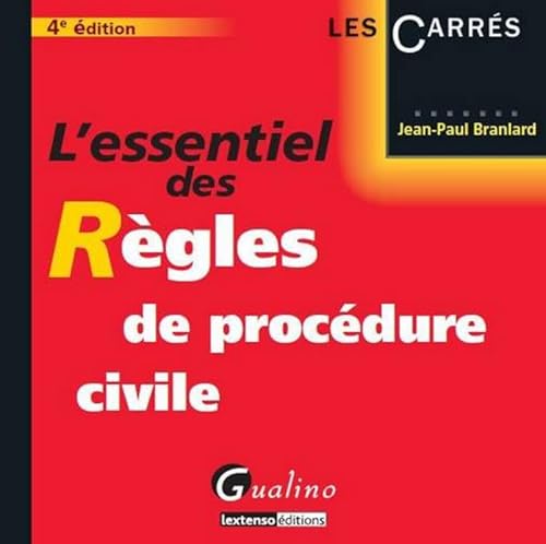 Beispielbild fr L'Essentiel des rgles de procdure civile, 4me dition zum Verkauf von Ammareal