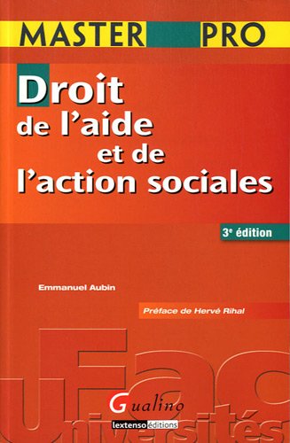 Imagen de archivo de Droit de l'aide et de l'action sociales a la venta por Ammareal