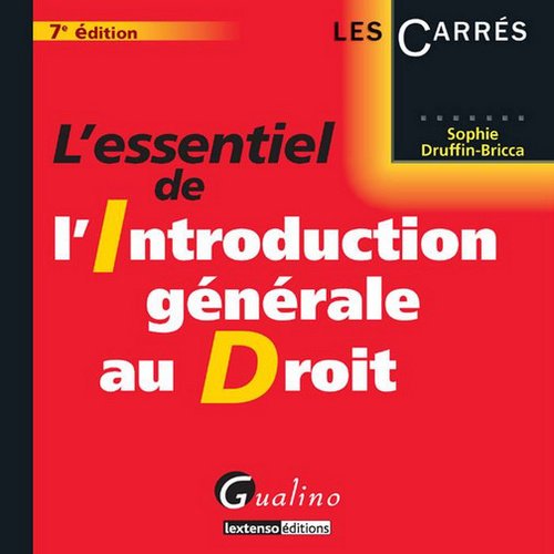 Stock image for L'essentiel de l'Introduction gnrale au Droit for sale by Ammareal