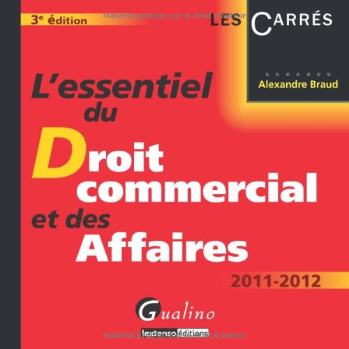 Stock image for L'essentiel du Droit commercial et des Affaires for sale by Ammareal