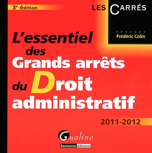 Stock image for L'essentiel des grands arrts du droit administratif for sale by medimops