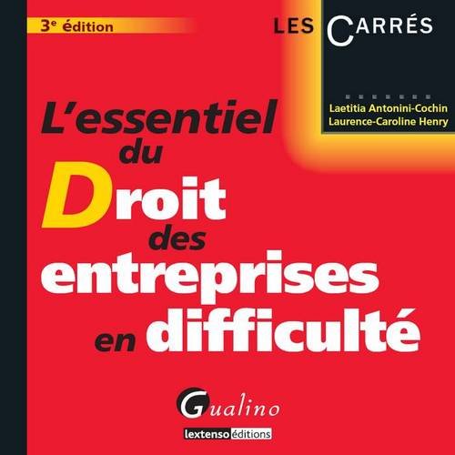 Stock image for L'essentiel Du Droit Des Entreprises En Difficult for sale by RECYCLIVRE