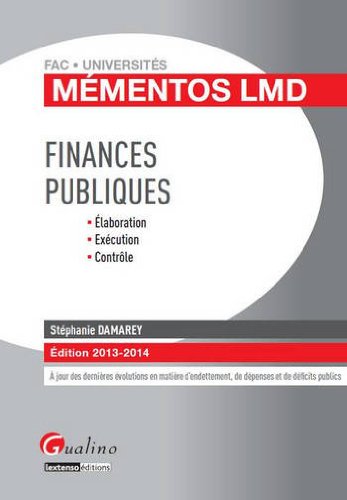 Stock image for Finances publiques Damarey, Stphanie for sale by BIBLIO-NET