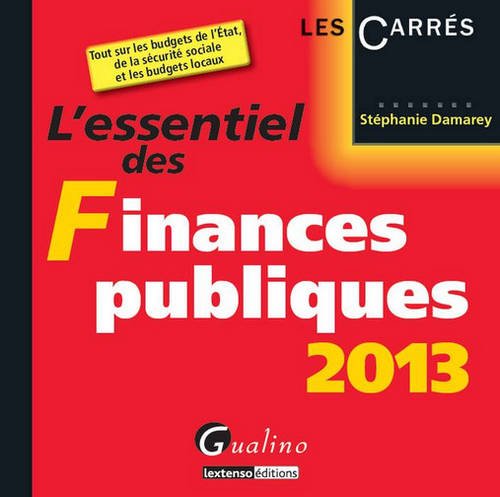 Beispielbild fr L'essentiel des finances publiques 2013 [Broch] Damarey, Stphanie zum Verkauf von BIBLIO-NET