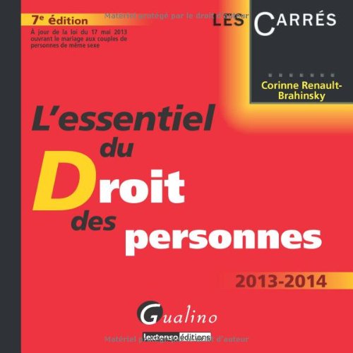 9782297032025: L'essentiel du droit des personnes