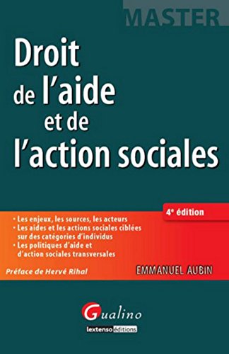 Imagen de archivo de Droit de l'aide et de l'action sociales a la venta por Ammareal