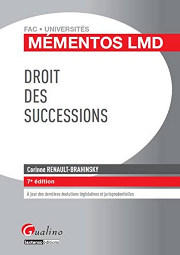 9782297032377: Mmentos LMD Droit des successions, 7me dition