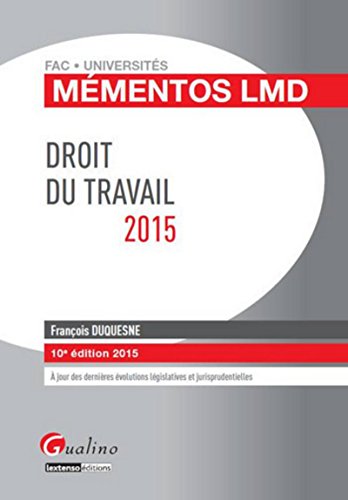 9782297032773: Droit du travail 2015