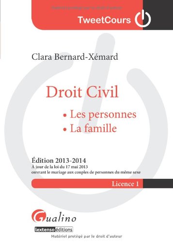 Beispielbild fr Droit civil. Les personnes - La famille zum Verkauf von Ammareal