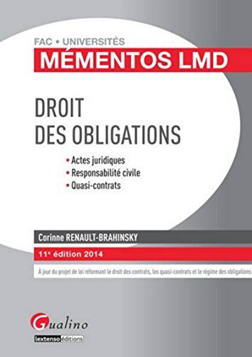 9782297039659: Droit des obligations 2014