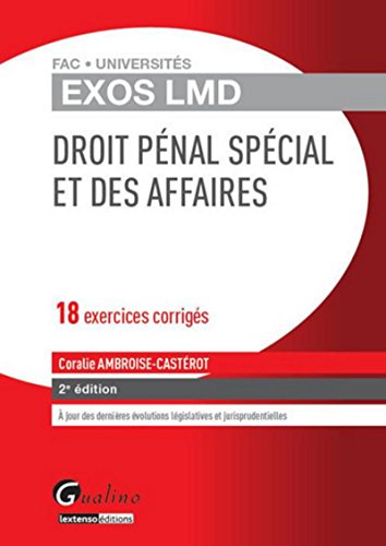 Stock image for Exos LMD - Droit pnal spcial et des affaires, 2me dition for sale by Ammareal