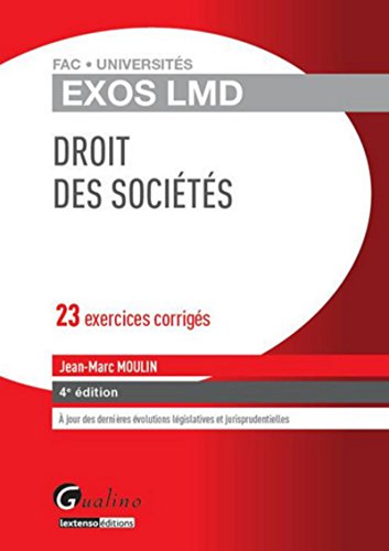 Beispielbild fr Exos LMD - Droit des socits, 4me Ed zum Verkauf von Ammareal