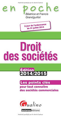 9782297040709: Droit des socits 2014-2015