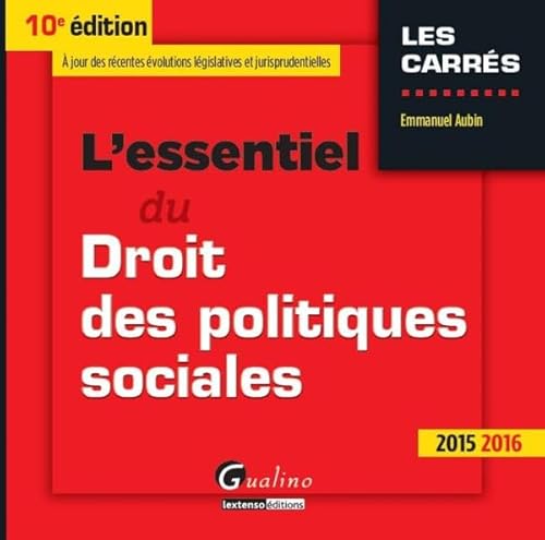 Stock image for L'essentiel du Droit des politiques sociales for sale by Ammareal