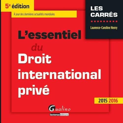 Stock image for L'essentiel du droit international priv for sale by Ammareal