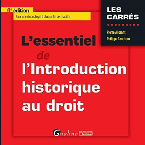 Beispielbild fr L'essentiel de l'introduction historique au droit zum Verkauf von medimops